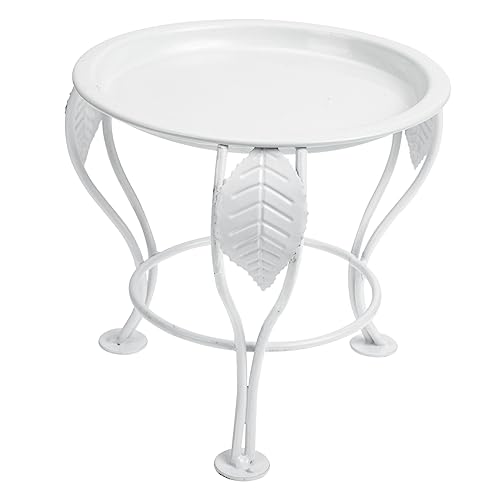 TOYANDONA Eisenblumenständer Pflanzentopfhalter Robuster Pflanzenständer für Kleine Blumentöpfe Glatte Oberfläche Vielseitig Einsetzbar für Wohnzimmer Büro Balkon Weißes Eisenkunst Design TOYANDONA Eisenblumenständer Pflanzentopfhalter Robuster Pflanzenständer für Kleine Blumentöpfe Glatte Oberfläche Vielseitig Einsetzbar für Wohnzimmer Büro Balkon Weißes Eisenkunst Design von TOYANDONA