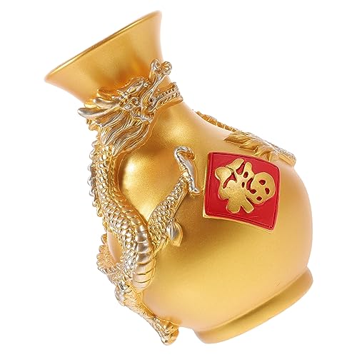 TOYANDONA Elegante Chinesische Drachen vase aus Resin Dekorative Tischvase für Wohnzimmer und Büro Geeignet für Trockenblumen und Künstliche Arrangements Stilvolles Geschenk für Haus und TOYANDONA Elegante Chinesische Drachen vase aus Resin Dekorative Tischvase für Wohnzimmer und Büro Geeignet für Trockenblumen und Künstliche Arrangements Stilvolles Geschenk für Haus und von TOYANDONA