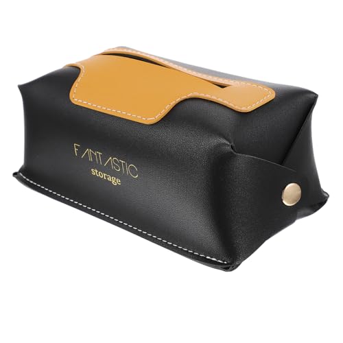 TOYANDONA Elegante PU Box für Taschentücher Abdeckung Multifunktional Robust und Platzsparend Badezimmer und Auto Organizer Stilvoller Kosmetiktücherbox Spender für Zuhause und Büro von TOYANDONA