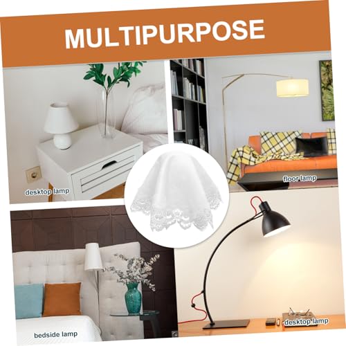 TOYANDONA Elegante Spitzen-lampenschirm-abdeckung für Tischlampen Feine Verarbeitung Strapazierfähiges Material Staub Insektenschutz Dekorativer Schutzbezug für Runde Lampenschirme Weiß TOYANDONA Elegante Spitzen-lampenschirm-abdeckung für Tischlampen Feine Verarbeitung Strapazierfähiges Material Staub Insektenschutz Dekorativer Schutzbezug für Runde Lampenschirme Weiß von TOYANDONA