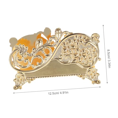 TOYANDONA Eleganter Napkin Organizer aus Robustem Zinklegierung Stilvoller Serviettenhalter für Tisch Vielseitig für Restaurant Hotel und Gastronomie Langlebig und Funktional in Goldoptik TOYANDONA Eleganter Napkin Organizer aus Robustem Zinklegierung Stilvoller Serviettenhalter für Tisch Vielseitig für Restaurant Hotel und Gastronomie Langlebig und Funktional in Goldoptik von TOYANDONA