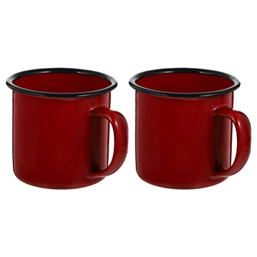 TOYANDONA 2stücke Vintage Milchbecher Retro Kaffeetassen Mit Anti-rutsch-Griff Multifunktionale Becher Für Milch Und Kaffee Exquisite Handwerkskunst Für Zuhause Und Büro von TOYANDONA
