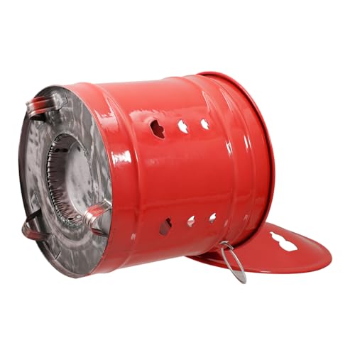 TOYANDONA Emaille Verbrennungstonne mit Belüftungslöchern Glatte Oberfläche Langlebiger Roter Eimer für Papierverbrennung Geeignet für Opfergaben und Gebetszeremonien TOYANDONA Emaille Verbrennungstonne mit Belüftungslöchern Glatte Oberfläche Langlebiger Roter Eimer für Papierverbrennung Geeignet für Opfergaben und Gebetszeremonien von TOYANDONA