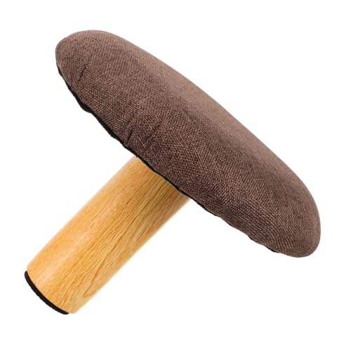 TOYANDONA Kniende Sitzliege Aus Holz Ergonomischer Kniestuhl Mit Weicher Stoffoberfläche Kleiner Fußhocker Für Yoga-Raum Und Teestube Zur Haltungskorrektur von TOYANDONA