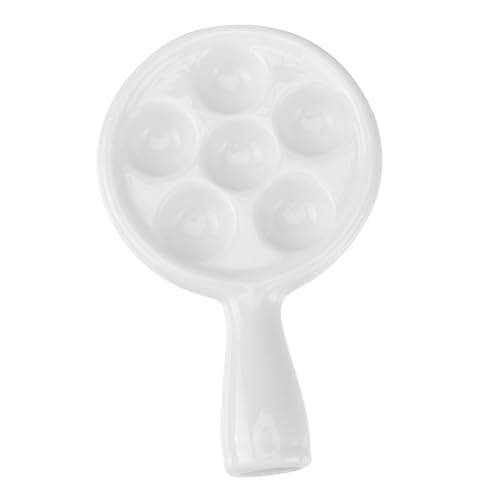 TOYANDONA Escargot Backform aus Hochwertiger Keramik mit Griff Ofenfestes Schneckengericht tablett Spülmaschinenfestes Serviergeschirr für Französische Küche TOYANDONA Escargot Backform aus Hochwertiger Keramik mit Griff Ofenfestes Schneckengericht tablett Spülmaschinenfestes Serviergeschirr für Französische Küche von TOYANDONA