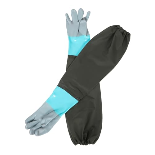 TOYANDONA Extra Lange Wasserdichte Arbeitshandschuhe für Teichpflege und Fischreinigung Robuste Rutschfeste Handschuhe für Autowäsche und Gartenarbeit Multifunktional und Abriebfest TOYANDONA Extra Lange Wasserdichte Arbeitshandschuhe für Teichpflege und Fischreinigung Robuste Rutschfeste Handschuhe für Autowäsche und Gartenarbeit Multifunktional und Abriebfest von TOYANDONA