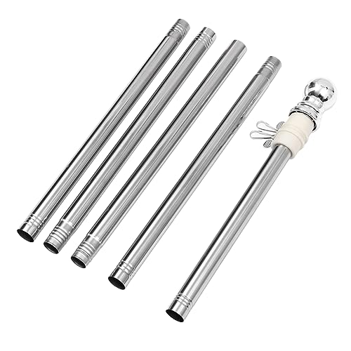 TOYANDONA Fahnenmast Kit Fuß Wandmontage mit Drehbarem Ring für Außenbereiche Installieren Verstellbare bei Wind Verhindert Verwicklungen TOYANDONA Fahnenmast Kit Fuß Wandmontage mit Drehbarem Ring für Außenbereiche Installieren Verstellbare bei Wind Verhindert Verwicklungen von TOYANDONA