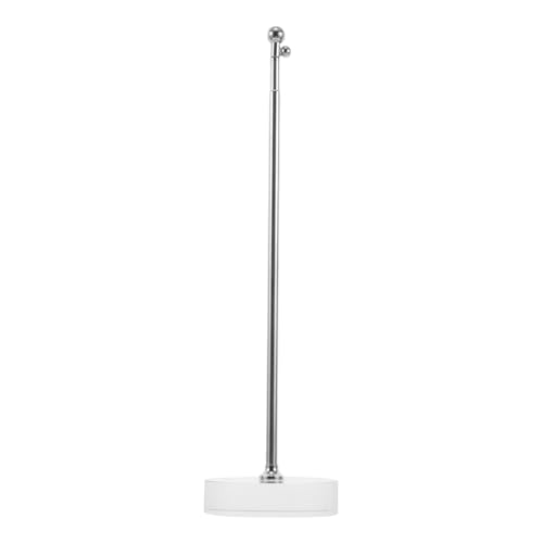 TOYANDONA Desktop Flag Holder Teleskopischer Edelstahl Fahnenständer Für Schreibtisch Verstellbare Höhe Stabiler Glasfuß Für Büro Und Wohnraumdekoration von TOYANDONA