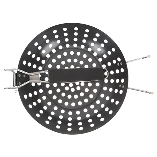 TOYANDONA Faltbare Bbq Grillpfanne mit Löchern Antihaft Bratpfanne für Grillpartys für Camping und Gartenfeiern mit Komfortablem Klappgriff TOYANDONA Faltbare Bbq Grillpfanne mit Löchern Antihaft Bratpfanne für Grillpartys für Camping und Gartenfeiern mit Komfortablem Klappgriff von TOYANDONA