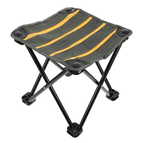 TOYANDONA Faltbarer Anglerstuhl Tragbarer Campingstuhl mit Ecken für Outdoor Aktivitäten und Angeln Große von TOYANDONA