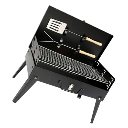 TOYANDONA Faltbarer Outdoor Bbq Grill Tragbarer Camping Holzkohlegrill mit Belüftung und Stabilem Fuß Leicht zu Montieren und Zusammenklappen für Garten und Picknick TOYANDONA Faltbarer Outdoor Bbq Grill Tragbarer Camping Holzkohlegrill mit Belüftung und Stabilem Fuß Leicht zu Montieren und Zusammenklappen für Garten und Picknick von TOYANDONA