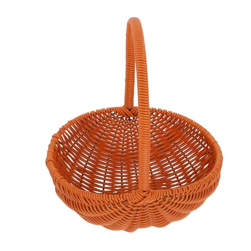 TOYANDONA Faux Rattan Tragbarer Blumenkorb mit Griff Multifunktionaler Weidenkorb für Picknick Obstlagerung und Garten und Leicht zu Transportieren TOYANDONA Faux Rattan Tragbarer Blumenkorb mit Griff Multifunktionaler Weidenkorb für Picknick Obstlagerung und Garten und Leicht zu Transportieren von TOYANDONA