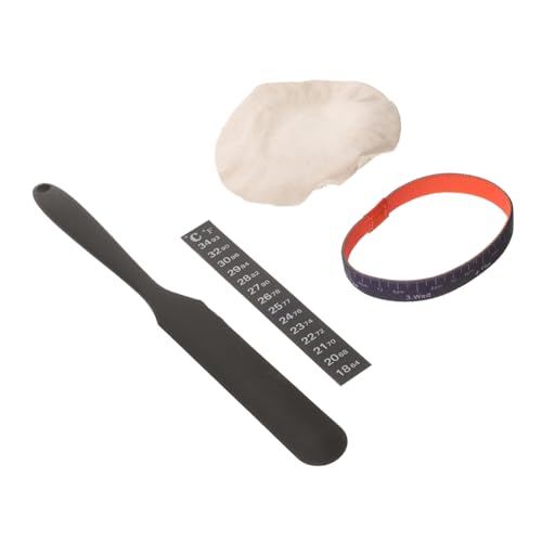 TOYANDONA Fermentationsglas Zubehör mit Stoffabdeckung Temperaturstreifen Datumsmarkierung und Spatel Sauerteig Starter Komplettset für Präzise Gärkontrolle und Brotback Zubehör von TOYANDONA