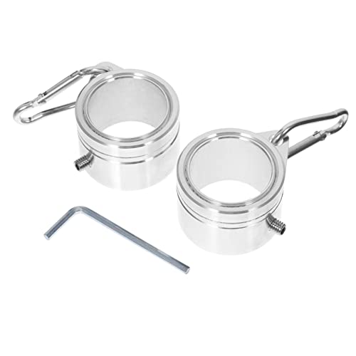 TOYANDONA Flaggenmast Zubehör Aluminiumlegierung Fahnenringe Drehbar Verhedderung Korrosionsbeständig für Garten Büro Schule von TOYANDONA