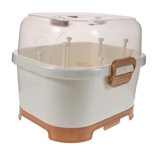 TOYANDONA Flaschen Trockengestell mit Abdeckung Tragbarer Flaschen Geschirrorganizer Geräumige Aufbewahrungsbox für Babynahrung Hygienisch Robust für Küche und Unterwegs TOYANDONA Flaschen Trockengestell mit Abdeckung Tragbarer Flaschen Geschirrorganizer Geräumige Aufbewahrungsbox für Babynahrung Hygienisch Robust für Küche und Unterwegs von TOYANDONA