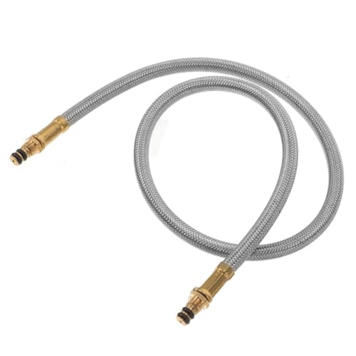 TOYANDONA Flexibler Gasschlauch aus Edelstahl Camping Gasherd Anschlussadapter für Gasgrill Wohnmobil Outdoor Gasflaschenverlängerung mit Effizientem Brennstofffluss und Einfachem Transport von TOYANDONA