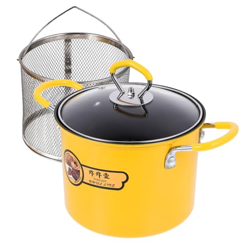 TOYANDONA Fritteuse mit Frittierkorb aus Edelstahl Antihaftbeschichteter Topf für Herd Schnelles Erhitzen Vielseitig für Pommes Fisch Gemüse für Haushalt und Babybrei Hitzebeständig Leicht TOYANDONA Fritteuse mit Frittierkorb aus Edelstahl Antihaftbeschichteter Topf für Herd Schnelles Erhitzen Vielseitig für Pommes Fisch Gemüse für Haushalt und Babybrei Hitzebeständig Leicht von TOYANDONA