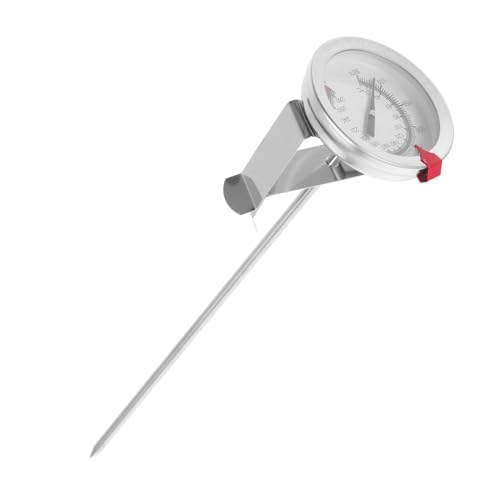 TOYANDONA Frittierthermometer Einstichthermometer Zum Kochen Süßigkeitenthermometer Mit Topfclip Flüssigkeitsthermometer Clip On Thermometer Frittierthermometer Für Öl von TOYANDONA