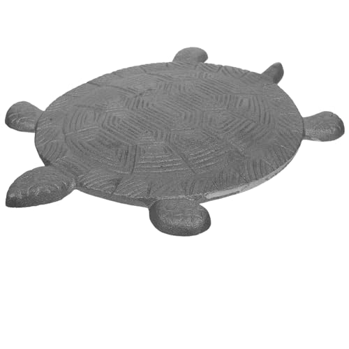 TOYANDONA Garten Turtles Fußmatte Gusseisen Rutschfeste Trittsteine für Außenwege Garten und Terrassendekoration Wetterfest und Installieren für Gehwege und Patios von TOYANDONA