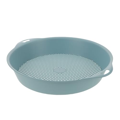 TOYANDONA Gartenboden -Siebwerkzeuge tragbares Gartenwerkzeug Landschaftsgestaltung Sandbodensieb Gartenboden Sieben Mesh-Bodensieb Gartensieb Bodensieb Maschensieb Mesh Sifter Blau von TOYANDONA