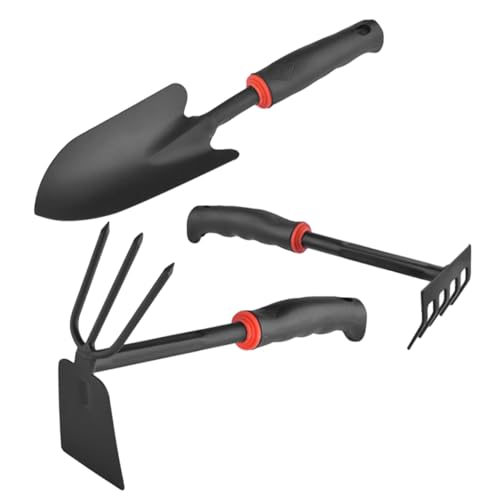 TOYANDONA Gartenwerkzeug aus Eisen mit Breiter Schaufel Doppelseitiger Hacke Rechen rutschfeste Griffe Ergonomisch für Balkon Topfpflanzen und Unkrautentfernung im Gartenbereich TOYANDONA Gartenwerkzeug aus Eisen mit Breiter Schaufel Doppelseitiger Hacke Rechen rutschfeste Griffe Ergonomisch für Balkon Topfpflanzen und Unkrautentfernung im Gartenbereich von TOYANDONA