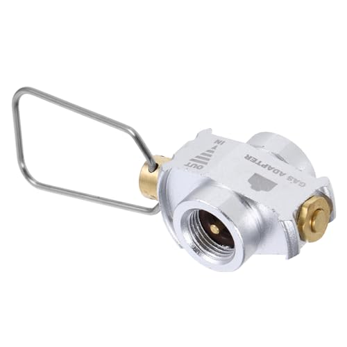 TOYANDONA Gasadapter für Camping Gaskocher Leichter und Kompakter Gasfüllventil Adapter zur Nachfüllung Flacher Gaskartuschen Vielseitig Einsetzbar für Wandern Picknick und Outdoor von TOYANDONA