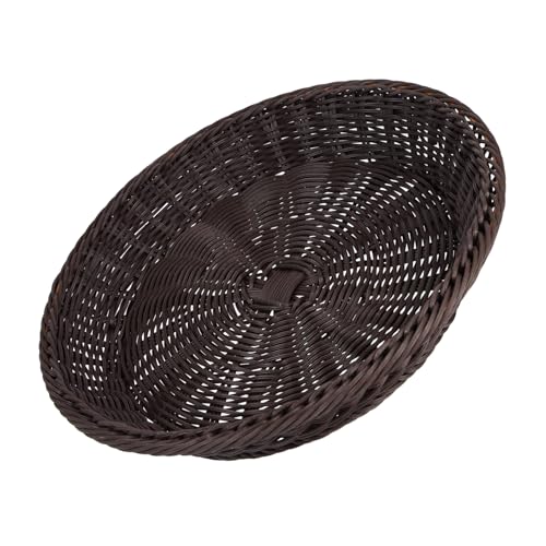 TOYANDONA Geflochtener Brotkorb aus Rattan Food Serving Basket Großer Aufbewahrungskorb für Brot Trockenfrüchte und Snacks Natürlicher Obstkorb für Küche Picknick und Wohnzimmer TOYANDONA Geflochtener Brotkorb aus Rattan Food Serving Basket Großer Aufbewahrungskorb für Brot Trockenfrüchte und Snacks Natürlicher Obstkorb für Küche Picknick und Wohnzimmer von TOYANDONA