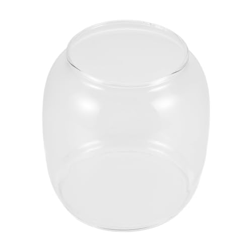 TOYANDONA Glas Öllampen Ersatzschirm Rundes Öl Lampenschirm Kerosinlampe Glas Lampenschirm Vintage Öllampe Zubehör Für Sturmlampen Und Outdoor Beleuchtung von TOYANDONA