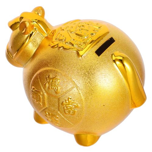 TOYANDONA Golden Horse Money Bank Pferdedeko für Zuhause Statue eines Pferdes Pferde-Schreibtisch-Dekor Pferdefiguren Wohnkultur Tierbanken Pferdestatuen Wohnkultur Pferd dekor Keramik von TOYANDONA