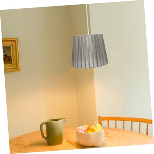 TOYANDONA Grauer Lampenschirm für Deckenleuchte Atmungsaktives Feines Mesh design Leichter Trommelschirm Installieren Langlebig Geeignet für Schlafzimmer Wohnzimmer Hotel und Bürobereich von TOYANDONA