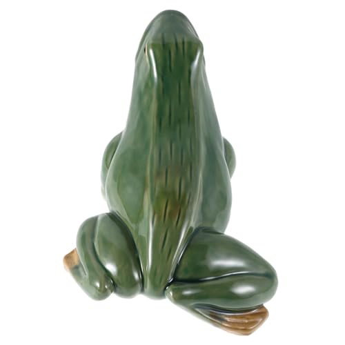 TOYANDONA Große Mund Frosch Statue für Teich Aquarium und Gartenlandschaft Dekoration mit Wasserfunktion TOYANDONA Große Mund Frosch Statue für Teich Aquarium und Gartenlandschaft Dekoration mit Wasserfunktion von TOYANDONA