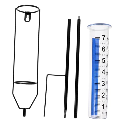 TOYANDONA Großer Robuster Regenmesser mit Klarem Messbecher und Wetterfestem Metallgestell Präziser Niederschlagsmesser für Garten Außenbereich und Grünflächen Dekorative Wiederverwendbar TOYANDONA Großer Robuster Regenmesser mit Klarem Messbecher und Wetterfestem Metallgestell Präziser Niederschlagsmesser für Garten Außenbereich und Grünflächen Dekorative Wiederverwendbar von TOYANDONA