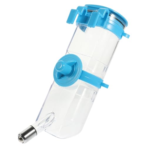 TOYANDONA Hängende Haustier Wasserflasche Blau Auslaufsicherer Trinkspender für Hunde und Katzen Einfach zu Befestigen Am Käfig Sauberer Wassergenuss Nässe Langlebiges Material von TOYANDONA