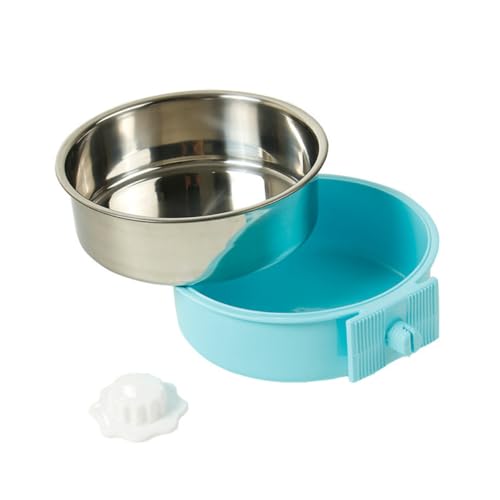 TOYANDONA Hängender Katzen Hundenapf aus Edelstahl Kippsicher Kratzfest Großer Katzennapf für Katzen und Hunde rutschfeste Futterschale mit Glatter Oberfläche Einfach zu Reinigen Modernes von TOYANDONA