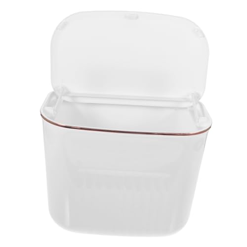 TOYANDONA Hängender Küchenmülleimer mit Deckel Stabile Aufhängung Geruchsdicht Rutschfest Platzsparend für Haushalt Bad Büro Langlebig Einfache Entsorgung Weiß Kleines Modell TOYANDONA Hängender Küchenmülleimer mit Deckel Stabile Aufhängung Geruchsdicht Rutschfest Platzsparend für Haushalt Bad Büro Langlebig Einfache Entsorgung Weiß Kleines Modell von TOYANDONA