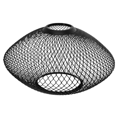 TOYANDONA Hängender Lampenschirm Eisen Dekorativer Lampenschirm für Pendelleuchten Retro Industrielle Lichtabdeckung Matte Schwarz für Esszimmer Bar und TOYANDONA Hängender Lampenschirm Eisen Dekorativer Lampenschirm für Pendelleuchten Retro Industrielle Lichtabdeckung Matte Schwarz für Esszimmer Bar und von TOYANDONA