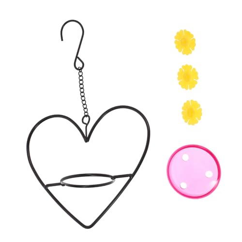 TOYANDONA Eisen Futterspender Für Außenbereich Hängend Mit Haken Dekorativ Für Garten Terrasse Und Balkon Als Vogelfutter Und Wasserspender TOYANDONA Eisen Futterspender Für Außenbereich Hängend Mit Haken Dekorativ Für Garten Terrasse Und Balkon Als Vogelfutter Und Wasserspender von TOYANDONA