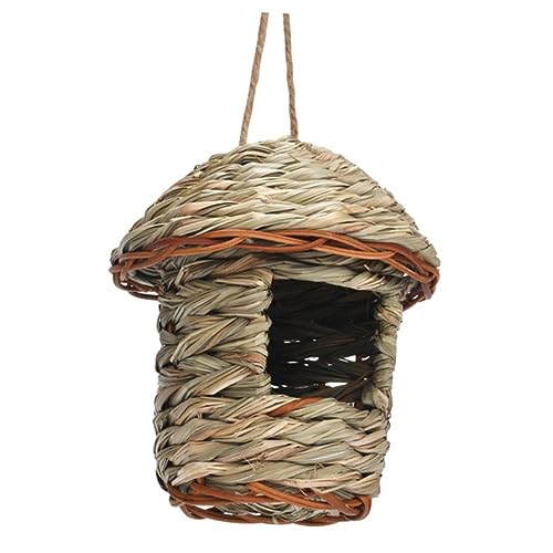 TOYANDONA Hängendes Vogelnest aus Naturmaterialien Handgewebtes Vogelhaus für Garten und Fenster zur Vogelaufzucht Gartendekoration für Geschützte Brutstätte TOYANDONA Hängendes Vogelnest aus Naturmaterialien Handgewebtes Vogelhaus für Garten und Fenster zur Vogelaufzucht Gartendekoration für Geschützte Brutstätte von TOYANDONA