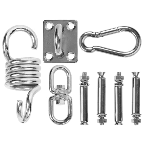 TOYANDONA Hängeset für Schaukeln mit Schweren Haken Karabinern und Zubehör für Schwing und Hängesessel für Garten und Balkon TOYANDONA Hängeset für Schaukeln mit Schweren Haken Karabinern und Zubehör für Schwing und Hängesessel für Garten und Balkon von TOYANDONA