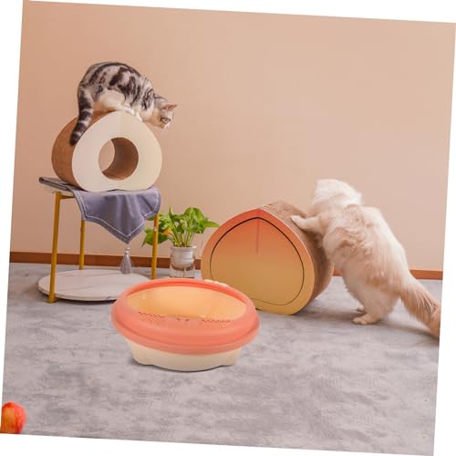 TOYANDONA Halbgeschlossene Katzentoilette mit Hohem Tragbare Katzenklo Box Schaufel rutschfest aus Robustem Kunststoff für Kleine Katzen und Reisen Platzsparend Leicht zu Reinigen TOYANDONA Halbgeschlossene Katzentoilette mit Hohem Tragbare Katzenklo Box Schaufel rutschfest aus Robustem Kunststoff für Kleine Katzen und Reisen Platzsparend Leicht zu Reinigen von TOYANDONA