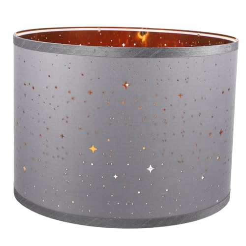 TOYANDONA Halbrunder Stoff Lampenschirm Sternenhimmel Kleines Verschleißfestes Ersatzlampenschirm für Tischlampen Installieren Abnehmbar Wohnlich für Schlafzimmer Wohnzimmer von TOYANDONA