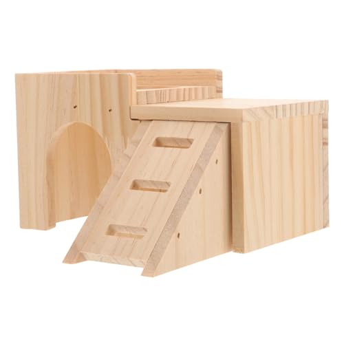 TOYANDONA Hamster Holzhaus aus Strapazierfähigem Holz Natürliches Nagetier Versteck mit Spannendem Design für Hamster Meerschweinchen und Kleine Haustiere Sicheres Spiel und Ruhehaus TOYANDONA Hamster Holzhaus aus Strapazierfähigem Holz Natürliches Nagetier Versteck mit Spannendem Design für Hamster Meerschweinchen und Kleine Haustiere Sicheres Spiel und Ruhehaus von TOYANDONA