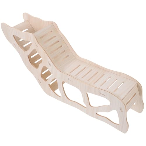 TOYANDONA Hamster Holzleiter Kletterleiter für Kleintiere Meerschweinchen Versteck Holzspielzeug Große Leiter Multifunktional für Hamster Käfig und Chinchilla Gehege von TOYANDONA