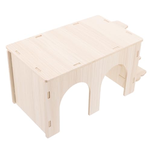 TOYANDONA Hamster Holzversteck mit Leiter Robustes Meerschweinchen Häuschen aus Massivem Holz Langlebiges Kleintier Versteck Doppelter Eingang Spielzeugähnliche Schlaf und Kletterplattform TOYANDONA Hamster Holzversteck mit Leiter Robustes Meerschweinchen Häuschen aus Massivem Holz Langlebiges Kleintier Versteck Doppelter Eingang Spielzeugähnliche Schlaf und Kletterplattform von TOYANDONA