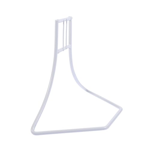 TOYANDONA Hamster Laufrad Ständer aus Robustem Eisen Weiß Geräuscharm Stabiler Halter für Zwerghamster Laufräder Einfach zu Montieren Langlebiges Kleintierzubehör für Hamsterkäfig von TOYANDONA