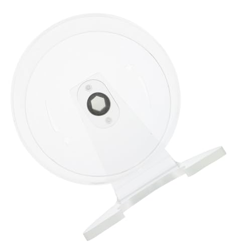 TOYANDONA Hamster Laufrad Transparent mit Ständer Ruhiges Joggingrad für Hamster Mäuse Kleintiere Silent Exercise Wheel Geräuscharm Langlebig für Käfig Zubehör von TOYANDONA