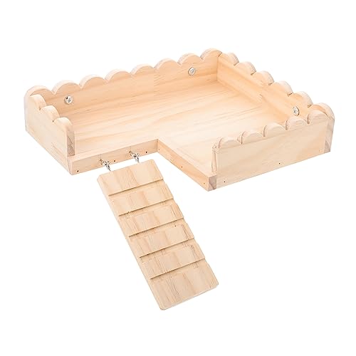 TOYANDONA Hamster Plattform Holz mit Leiter Stabiler Käfig für Kleintiere für Zwerghamster und Meerschweinchen Leicht zu Installieren und Sicher für Spielspaß TOYANDONA Hamster Plattform Holz mit Leiter Stabiler Käfig für Kleintiere für Zwerghamster und Meerschweinchen Leicht zu Installieren und Sicher für Spielspaß von TOYANDONA