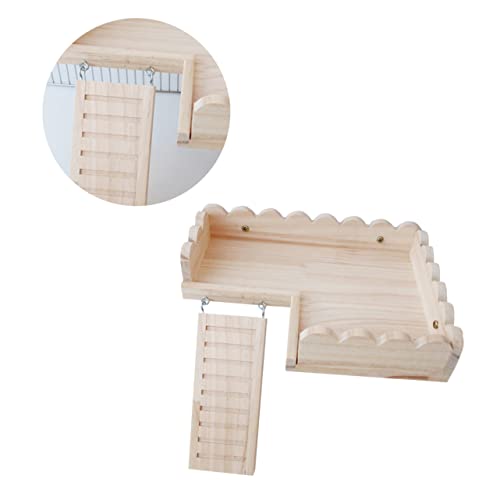 TOYANDONA Hamster Plattform Holzspielzeug Stabile Basis aus Spielerisches Klettern mit Leiter Geeignet für Hamster Ratten Meerschweinchen und Kleine Nagetiere Klein Khaki Einfach zu TOYANDONA Hamster Plattform Holzspielzeug Stabile Basis aus Spielerisches Klettern mit Leiter Geeignet für Hamster Ratten Meerschweinchen und Kleine Nagetiere Klein Khaki Einfach zu von TOYANDONA