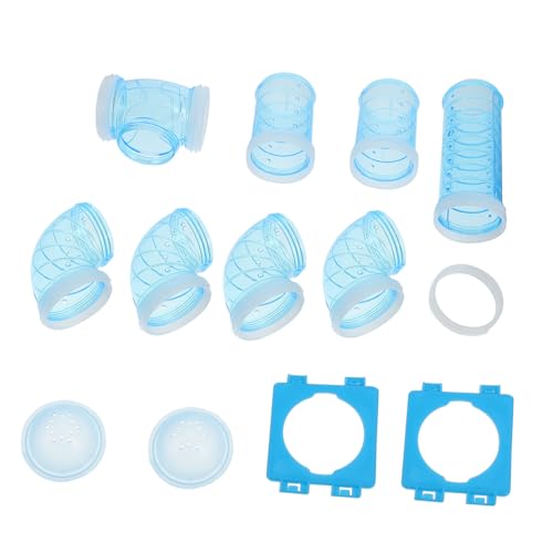 TOYANDONA Hamster Röhrensystem Kunststoff Tunnel DIY Baustein Maze Hamster Spielplatz Erweiterbar Langlebig Praktisches Kleintier TOYANDONA Hamster Röhrensystem Kunststoff Tunnel DIY Baustein Maze Hamster Spielplatz Erweiterbar Langlebig Praktisches Kleintier von TOYANDONA