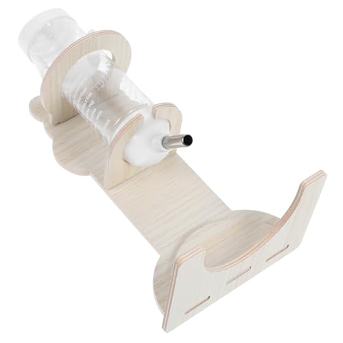 TOYANDONA Hamster Wasserflaschenhalter aus Holz mit Stabilem Standfuß Platzsparend und Kompatibel für Kleine Tiere Wie Hamster Igel und Chinchillas Stilvolles Design für Kleintierkäfige von TOYANDONA